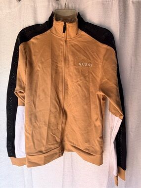 Guess Factory Mateo Color-Block Logo-Tape Jacket
